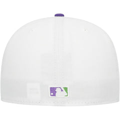 Atlanta Braves  Side Patch 59FIFTY Fitted Hat White