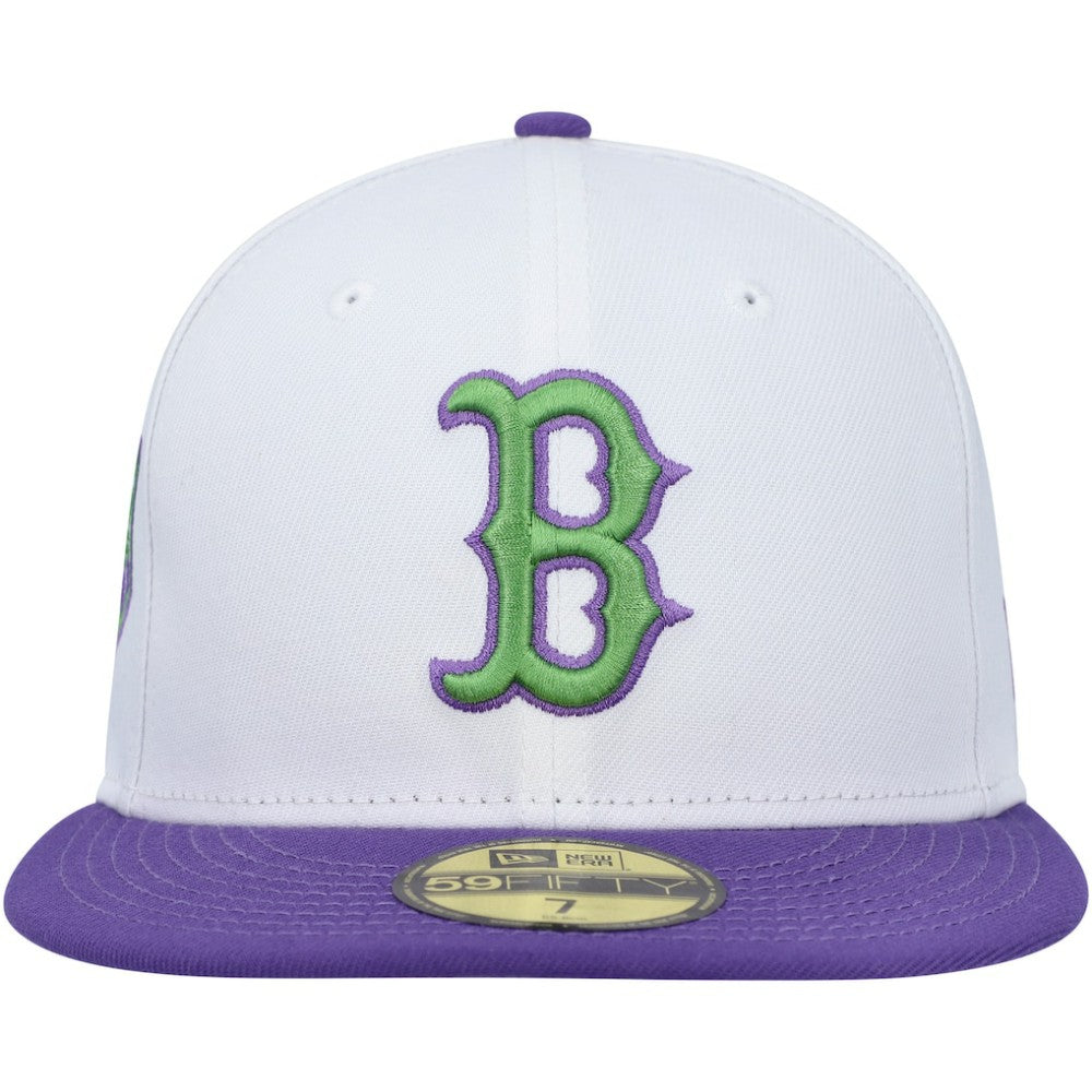 Boston Red Sox  Side Patch 59FIFTY Fitted Hat White