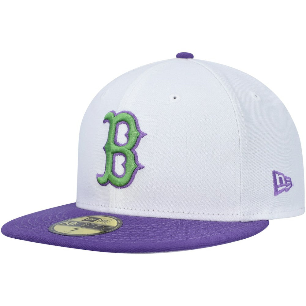 Boston Red Sox  Side Patch 59FIFTY Fitted Hat White