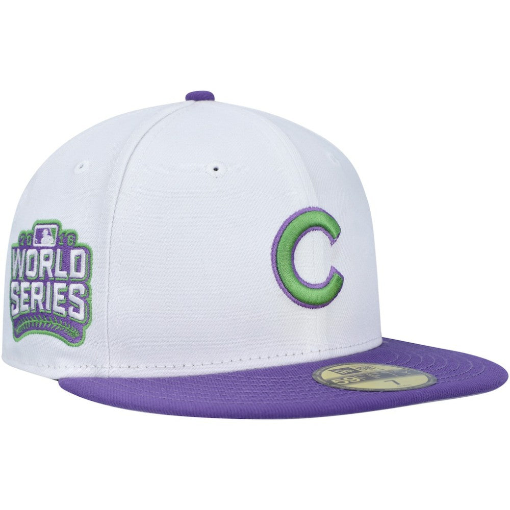 Chicago Cubs  Side Patch 59FIFTY Fitted Hat White