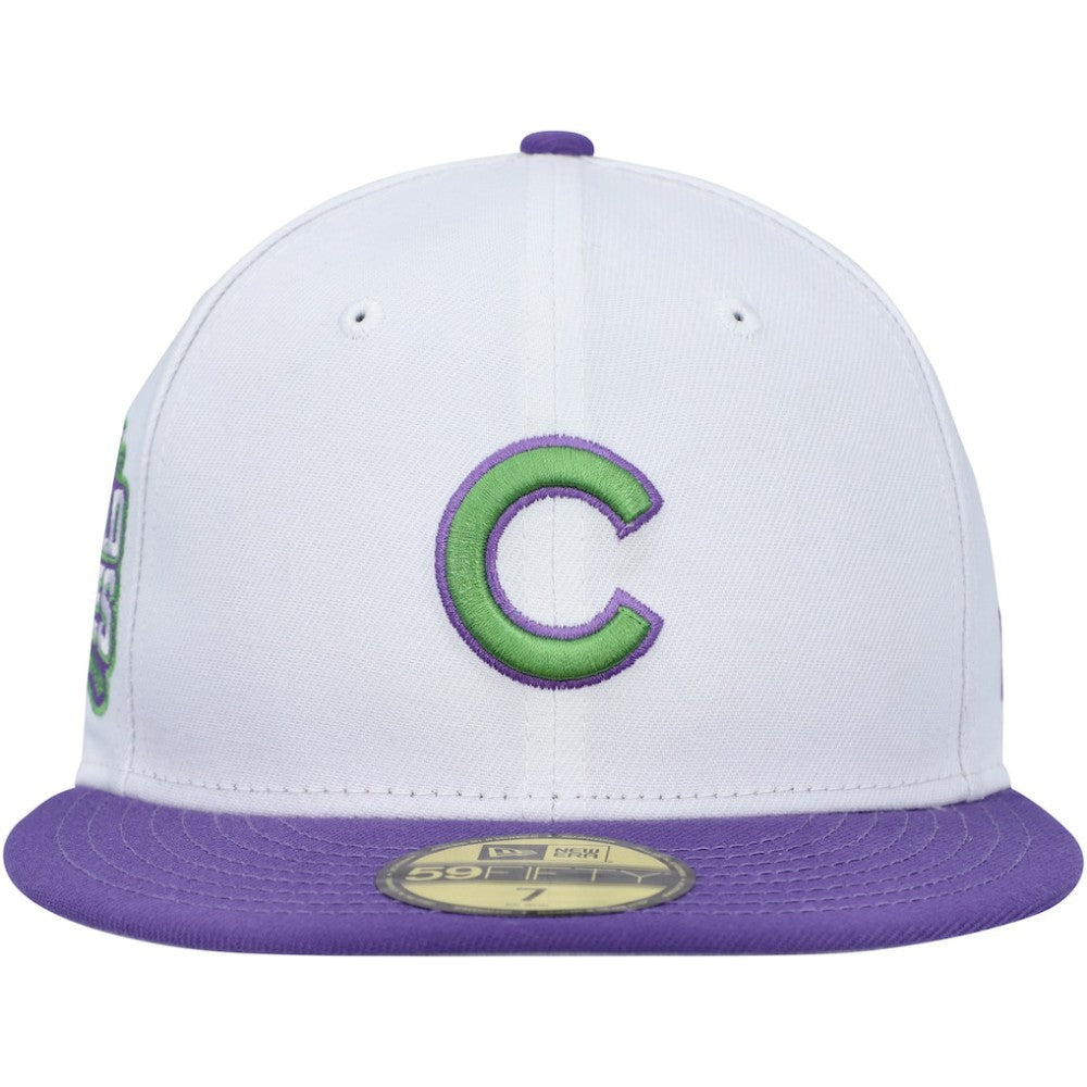 Chicago Cubs  Side Patch 59FIFTY Fitted Hat White