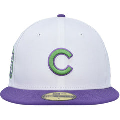 Chicago Cubs  Side Patch 59FIFTY Fitted Hat White