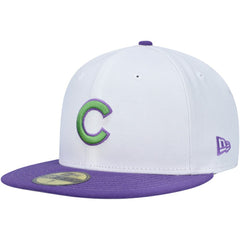 Chicago Cubs  Side Patch 59FIFTY Fitted Hat White