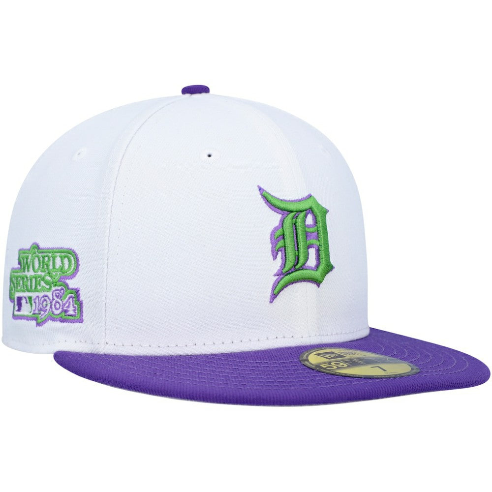 Detroit Tigers 1984 World Series Side Patch 59FIFTY Fitted Hat White