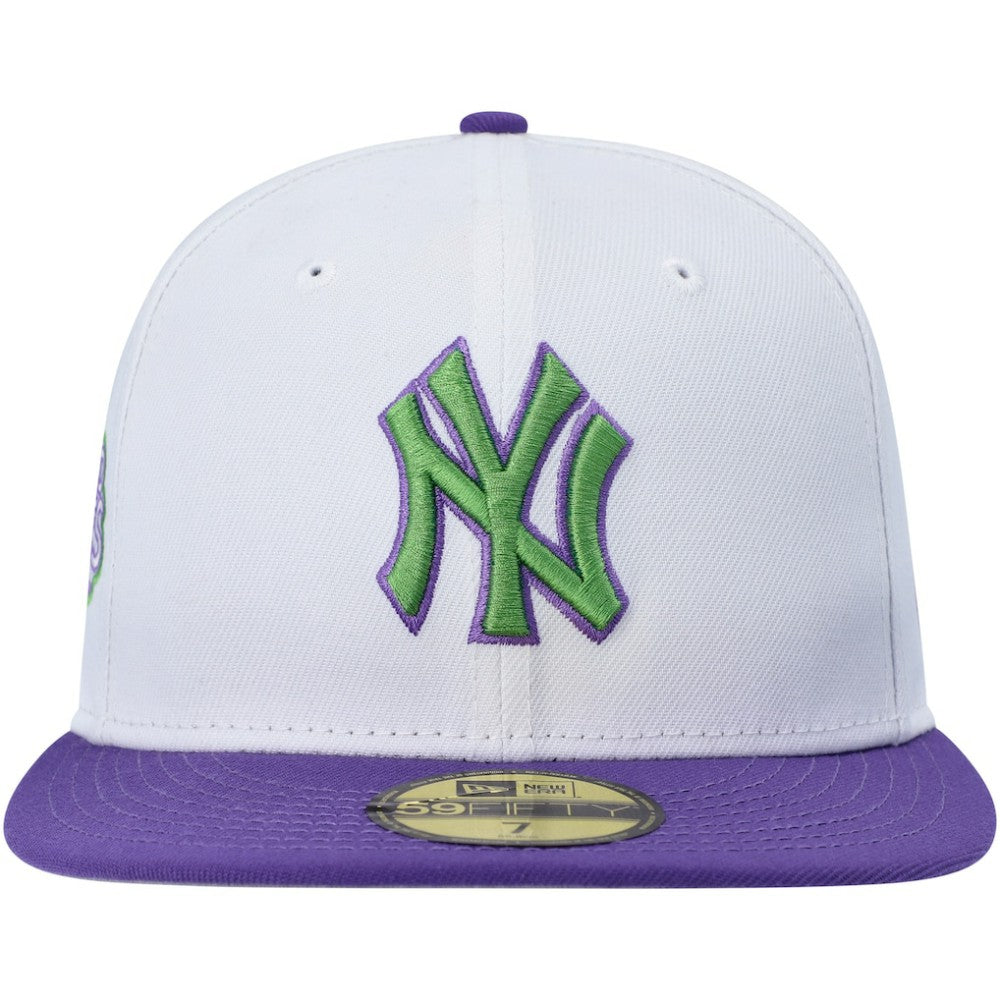 New York Yankees  Side Patch 59FIFTY Fitted Hat White