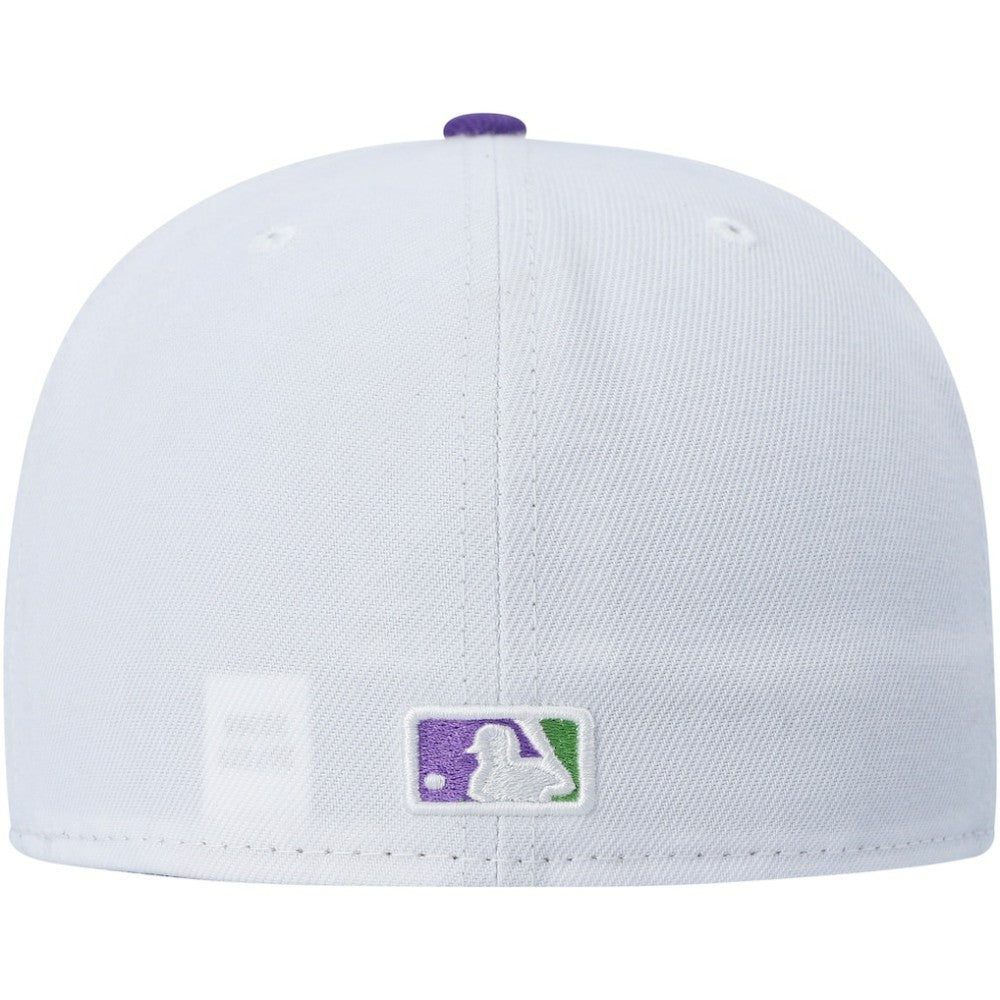 New York Yankees  Side Patch 59FIFTY Fitted Hat White