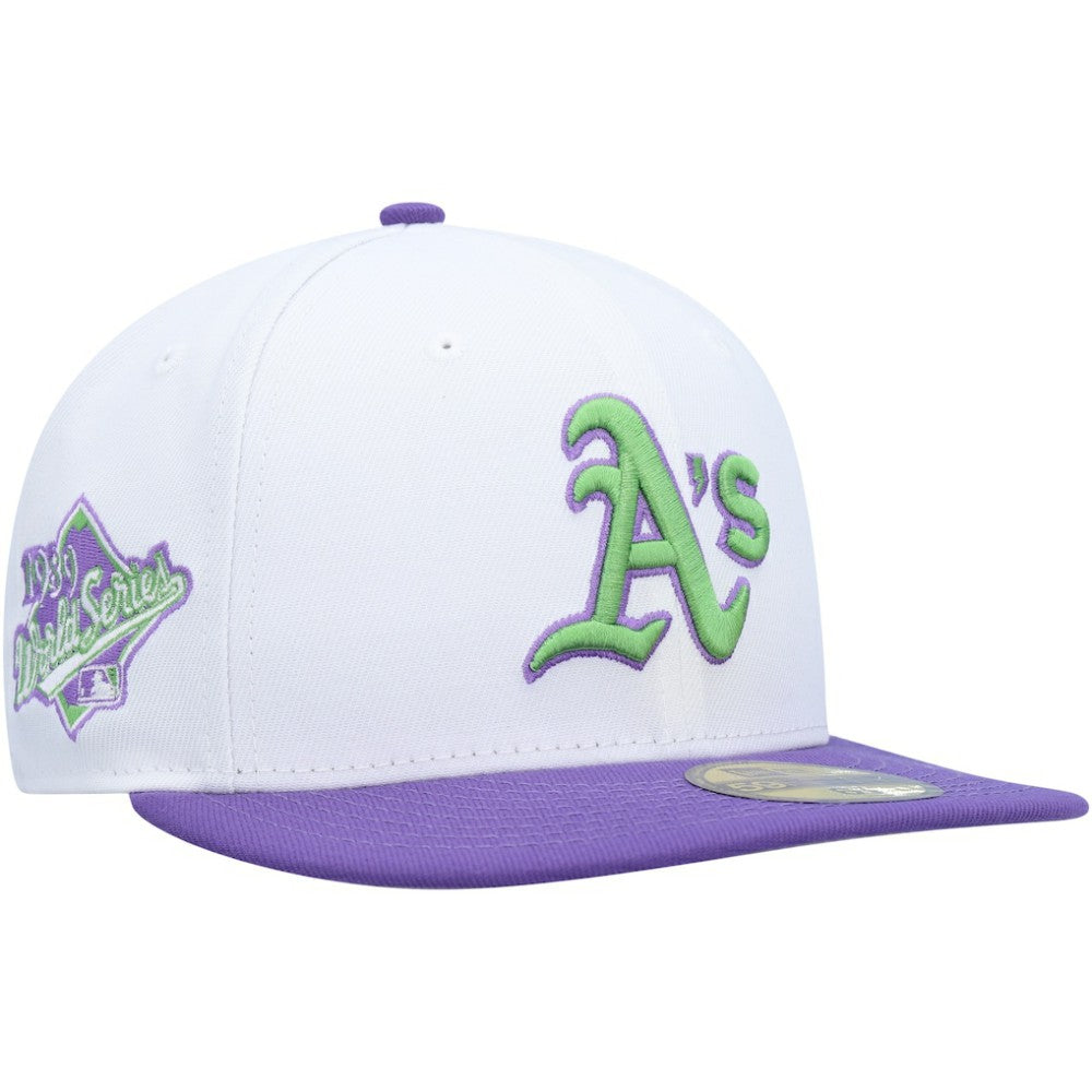 Athletics 1989 World Series Side Patch 59FIFTY Fitted Hat White
