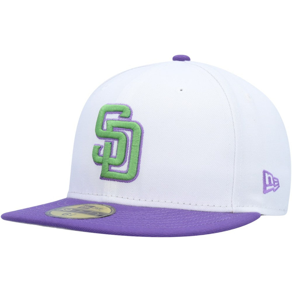 San Diego Padres 50th Anniversary Side Patch 59FIFTY Fitted Hat White