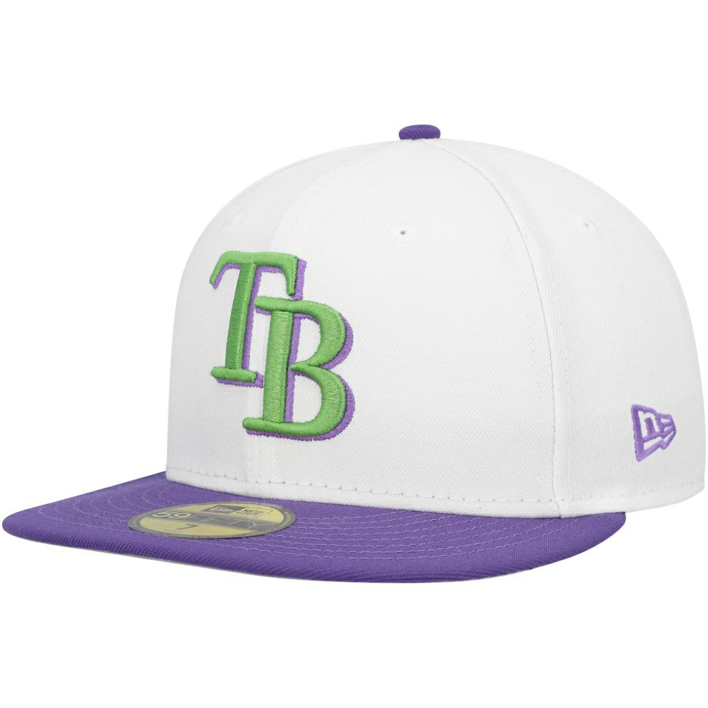 Tampa Bay Rays  Side Patch 59FIFTY Fitted Hat White