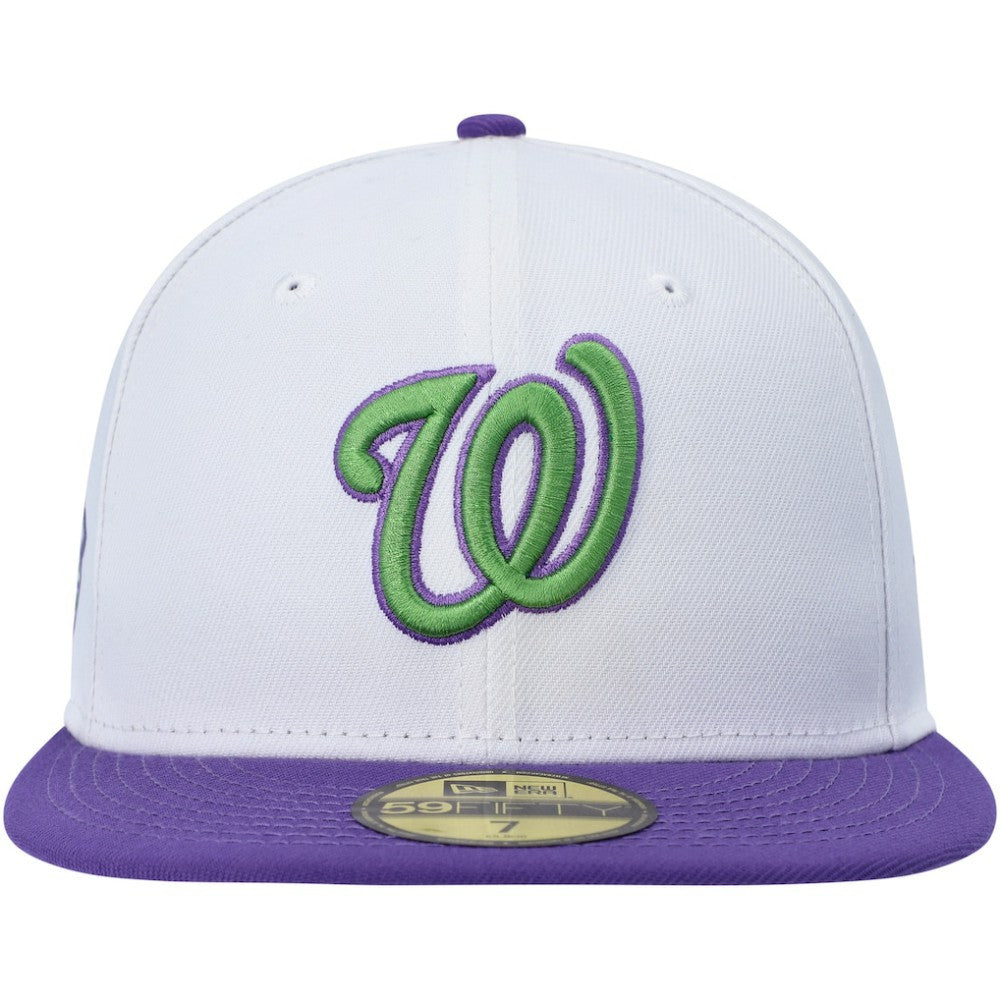 Washington Nationals  Side Patch 59FIFTY Fitted Hat White