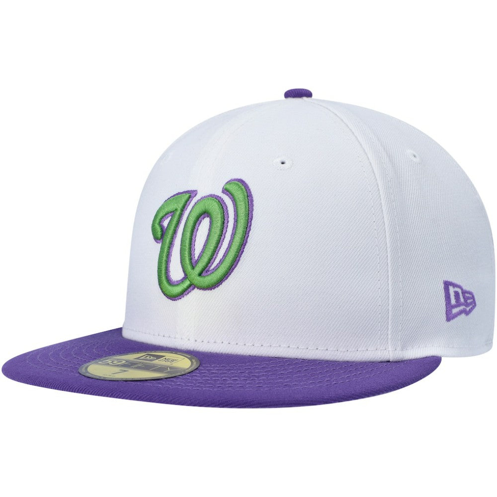 Washington Nationals  Side Patch 59FIFTY Fitted Hat White
