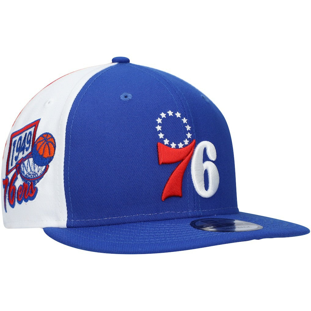 Philadelphia 76ers Pop Panels 9FIFTY Snapback Hat - Royal discount