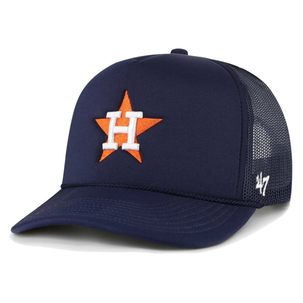 Houston Astros Foam Logo Trucker Adjustable Hat Navy