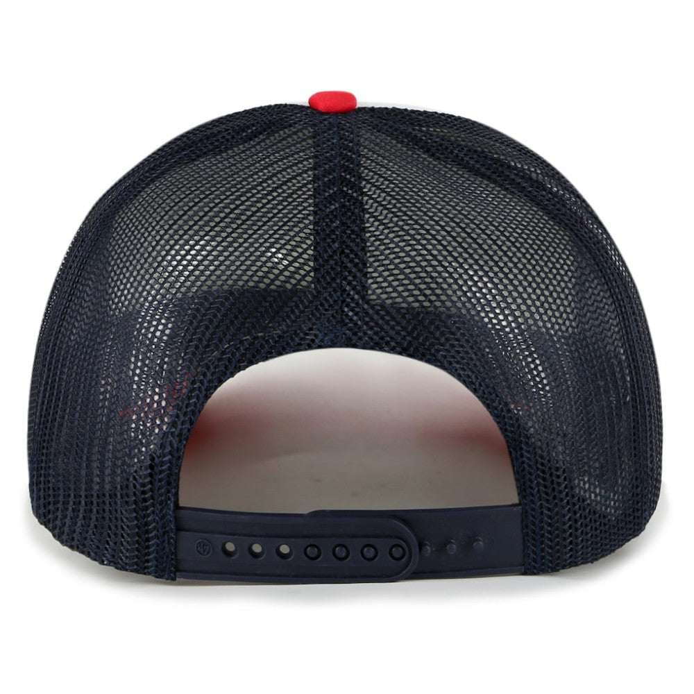 Boston Red Sox Foam Front Script Trucker Snapback Hat White