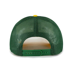 Athletics Foam Front Script Trucker Snapback Hat White