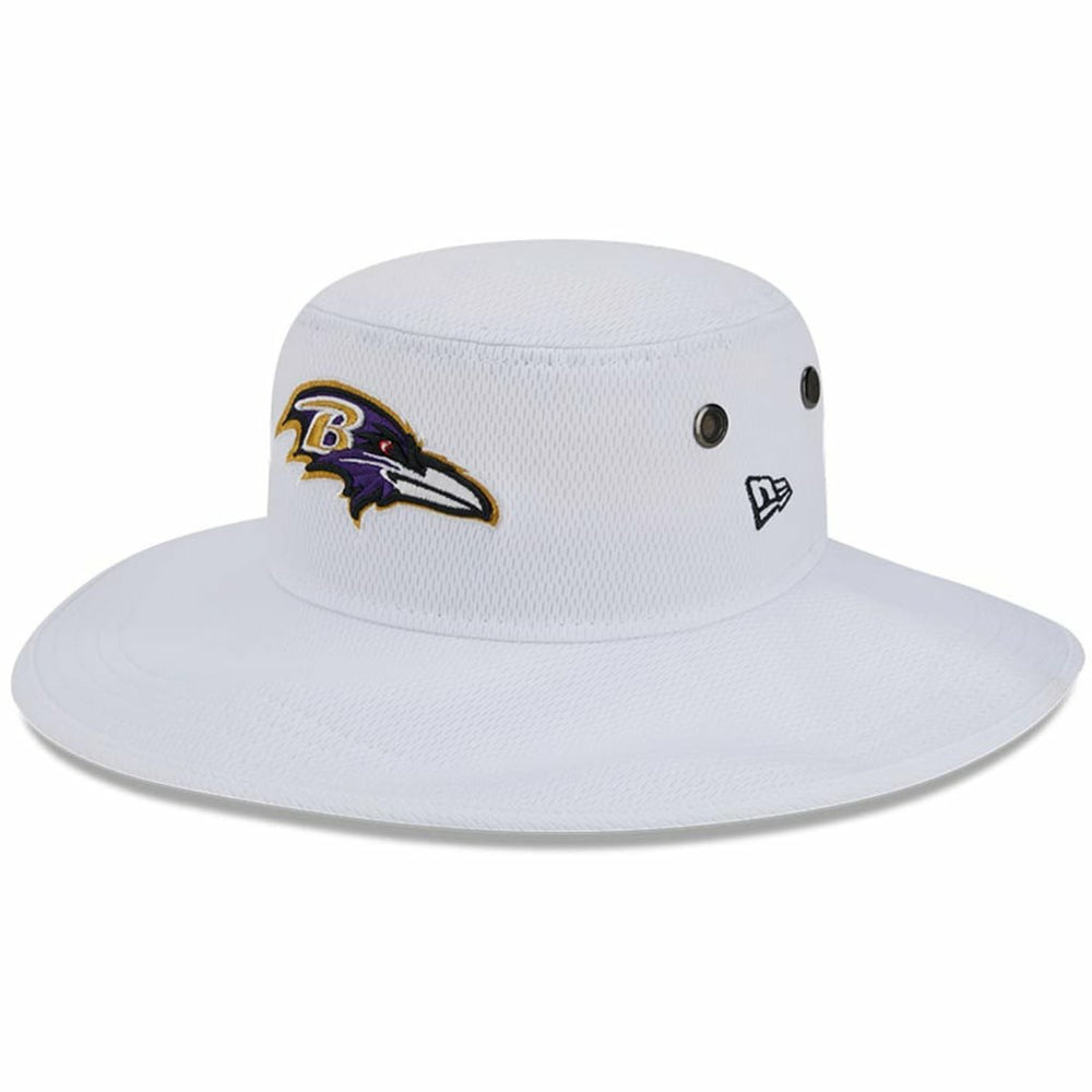 Baltimore Ravens New Era 2023 NFL Training Camp Panama Bucket Hat - White for sale