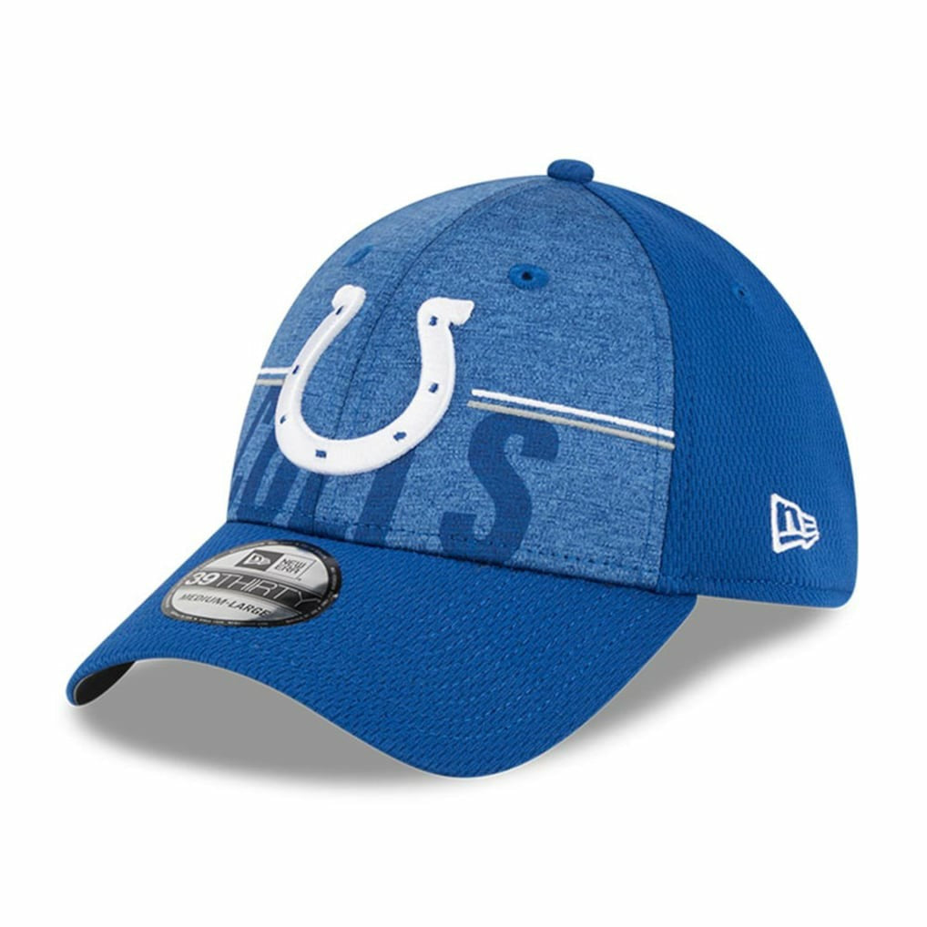 Indianapolis Colts New Era 2023 NFL Training Camp 39THIRTY Flex Hat - Royal discount