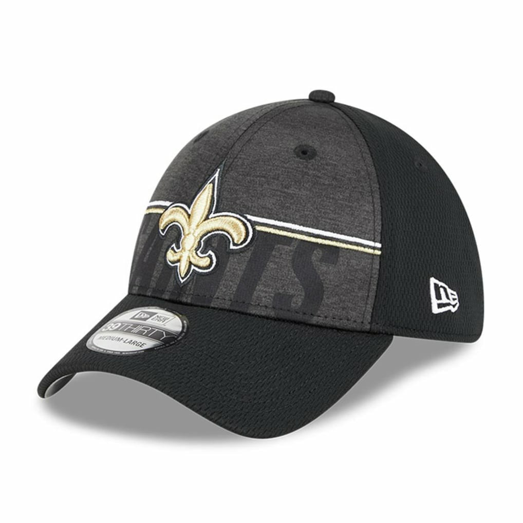 New Orleans Saints New Era 2023 NFL Training Camp 39THIRTY Flex Hat - Black outlet