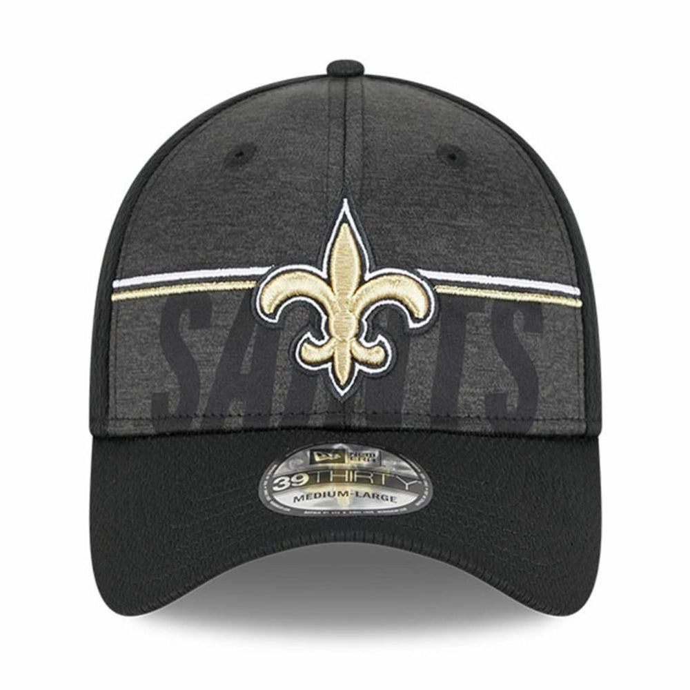 New Orleans Saints New Era 2023 NFL Training Camp 39THIRTY Flex Hat - Black outlet
