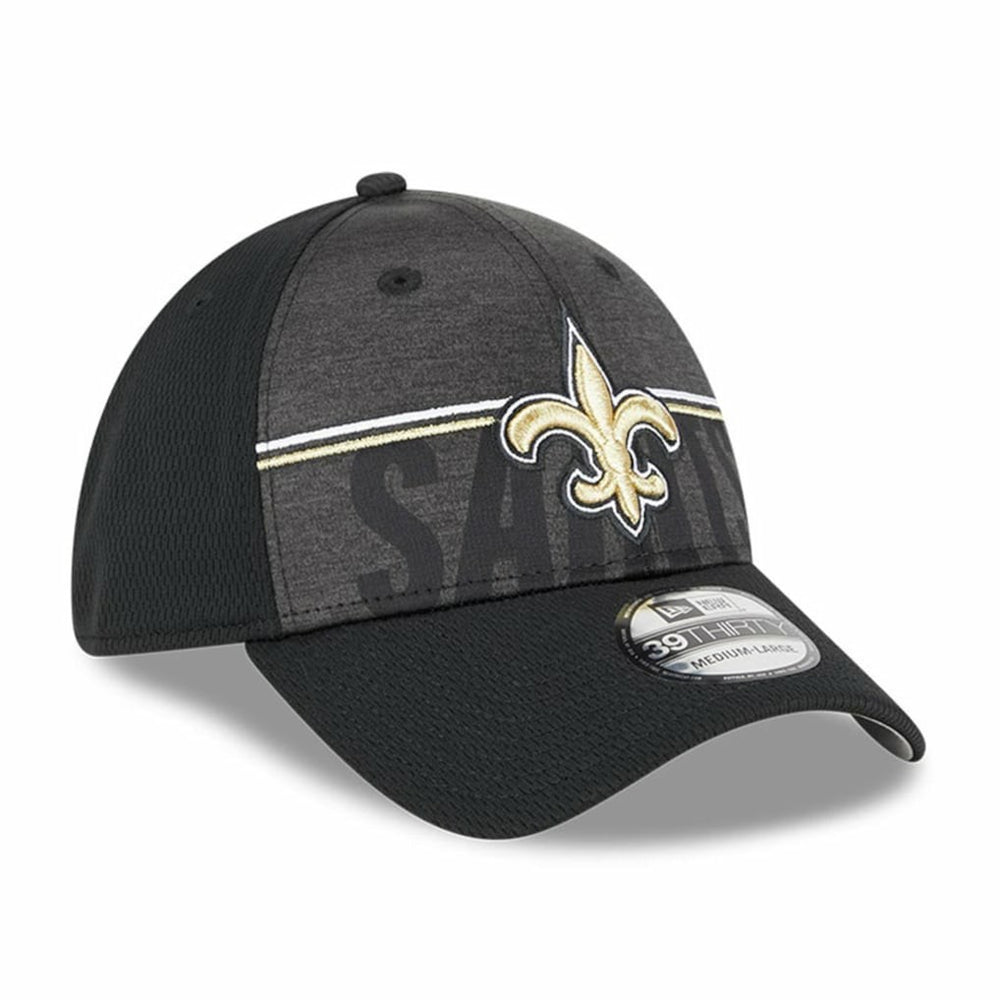 New Orleans Saints New Era 2023 NFL Training Camp 39THIRTY Flex Hat - Black outlet