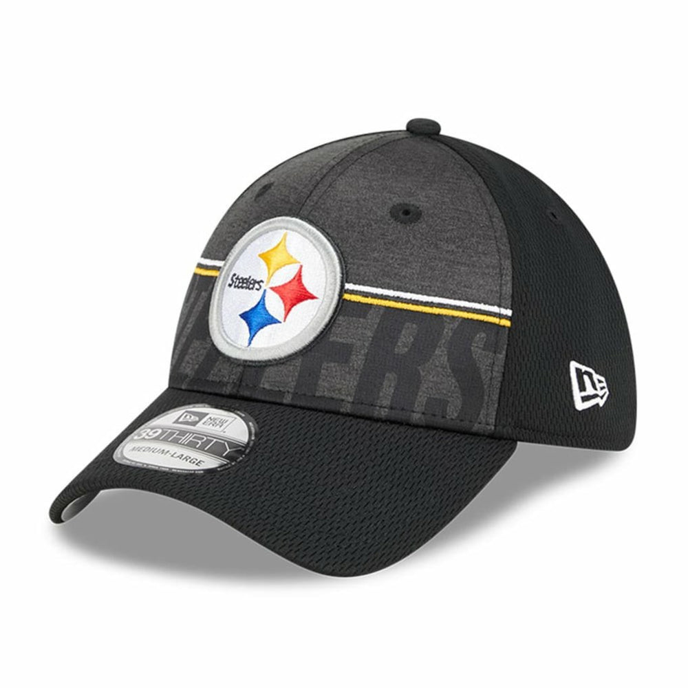 Pittsburgh Steelers New Era 2023 NFL Training Camp 39THIRTY Flex Hat - Black on sale