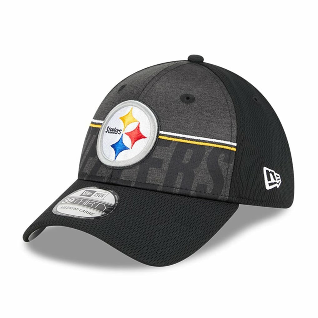 Pittsburgh Steelers New Era 2023 NFL Training Camp 39THIRTY Flex Hat - Black on sale