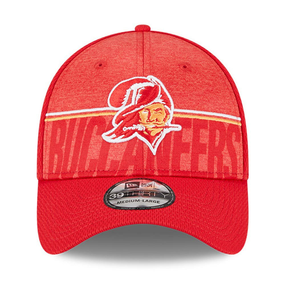 Tampa Bay Buccaneers New Era 2023 NFL Training Camp Throwback 39THIRTY Flex Hat - Red online