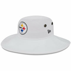 Pittsburgh Steelers New Era 2023 NFL Training Camp Panama Bucket Hat - White on sale