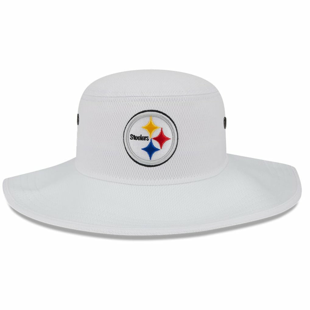 Pittsburgh Steelers New Era 2023 NFL Training Camp Panama Bucket Hat - White on sale