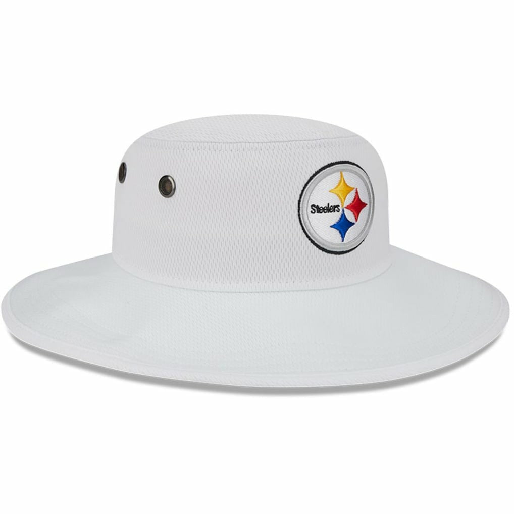 Pittsburgh Steelers New Era 2023 NFL Training Camp Panama Bucket Hat - White on sale