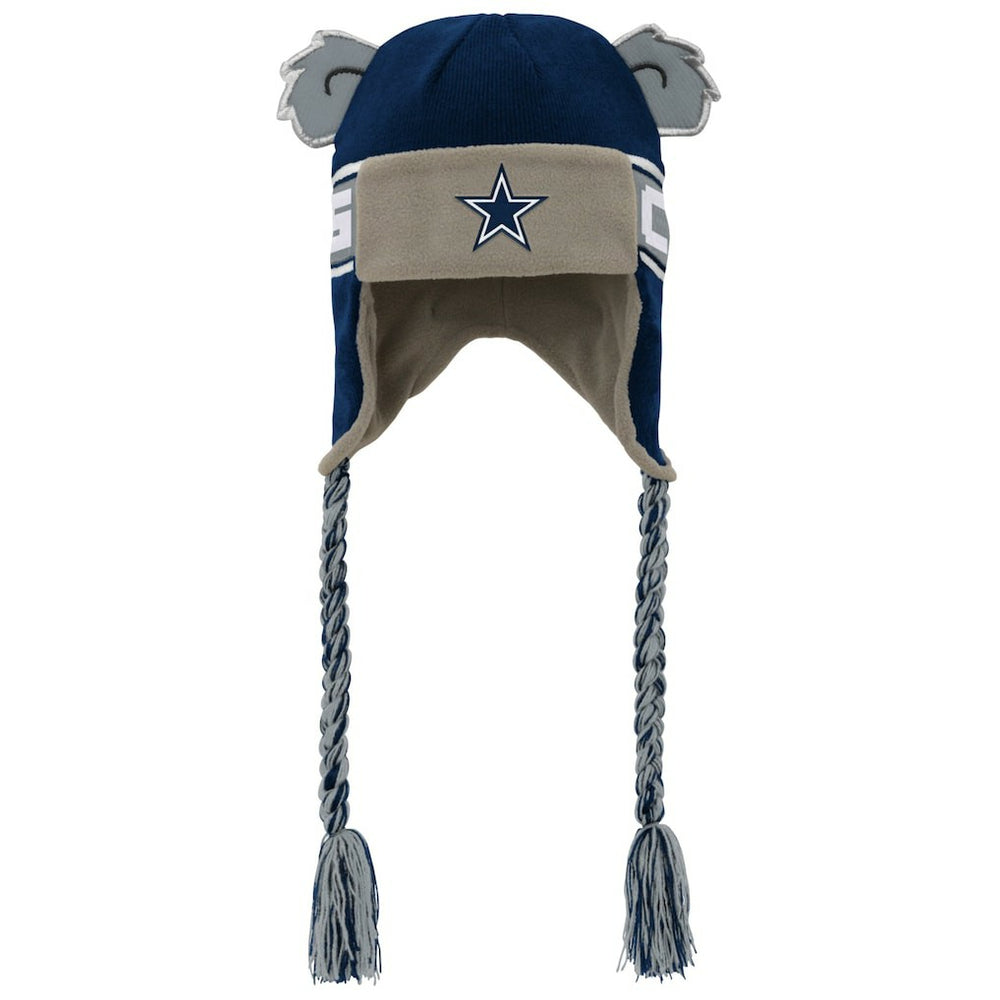Dallas Cowboys Youth Wordmark Ears Trooper Knit Hat - Navy outlet