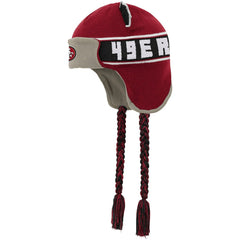 San Francisco 49ers Youth Wordmark Ears Trooper Knit Hat - Scarlet outlet