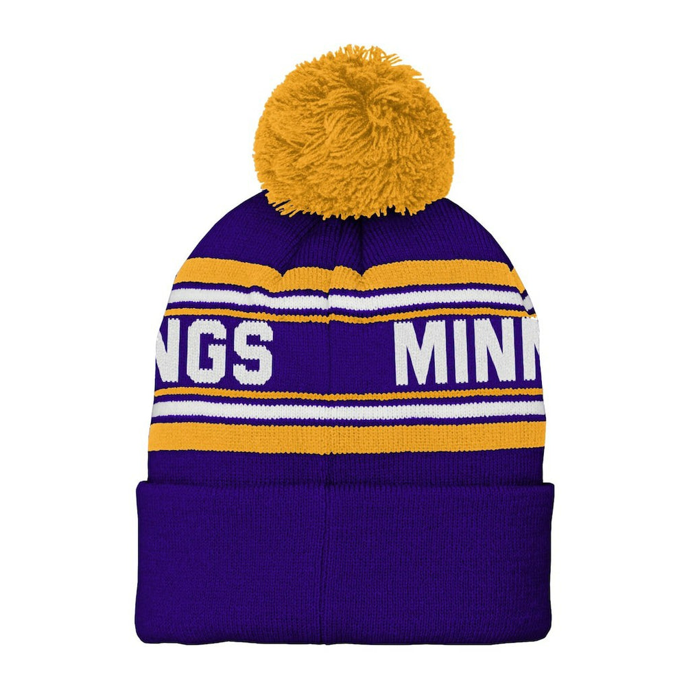 Minnesota Vikings Preschool Jacquard Cuffed Knit Hat with Pom - Purple cheap
