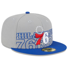 Philadelphia 76ers 2023 NBA Draft Two-Tone 59FIFTY Fitted Hat - Gray/Royal online