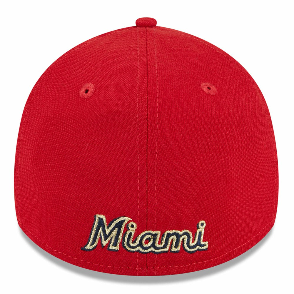 Miami Marlins 2023 Fourth of July 39THIRTY Flex Hat Red