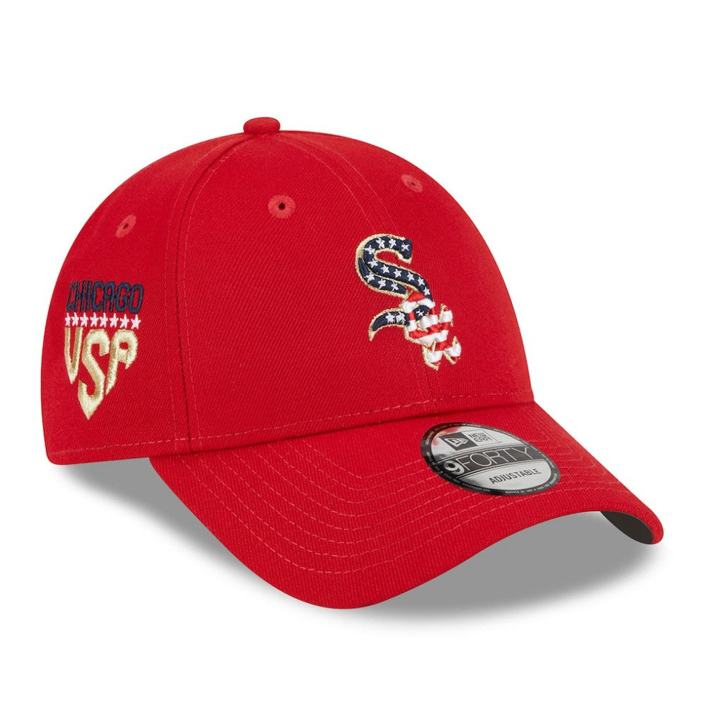 Chicago White Sox 2023 Fourth of July 9FORTY Adjustable Hat Red