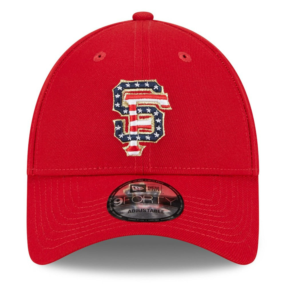 San Francisco Giants 2023 Fourth of July 9FORTY Adjustable Hat Red