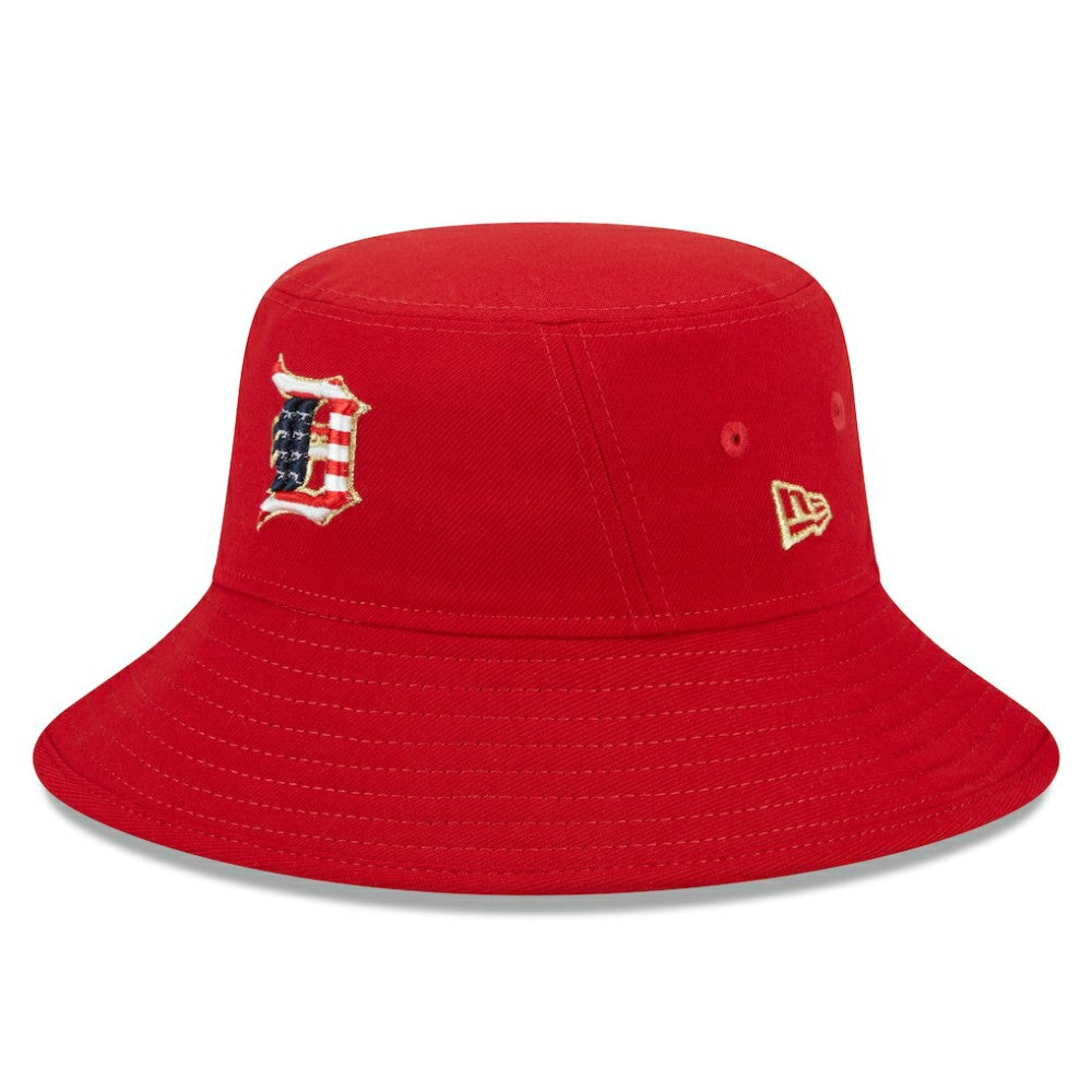 Detroit Tigers 2023 Fourth of July Bucket Hat Red