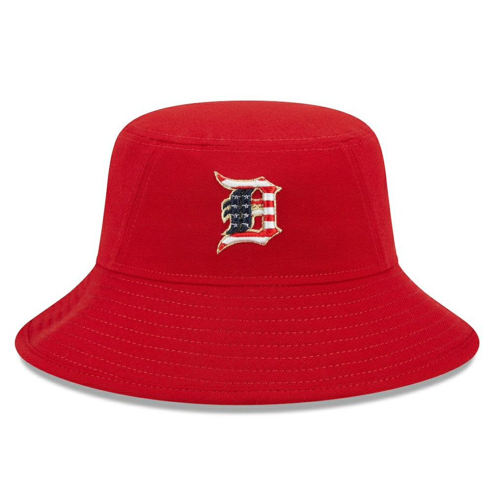 Detroit Tigers 2023 Fourth of July Bucket Hat Red