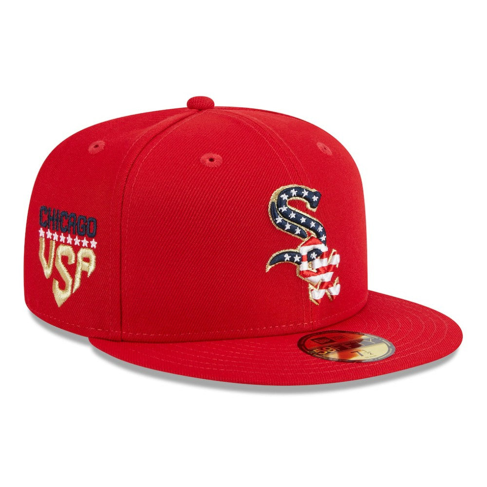 Chicago White Sox 2023 Fourth of July 59FIFTY Fitted Hat Red