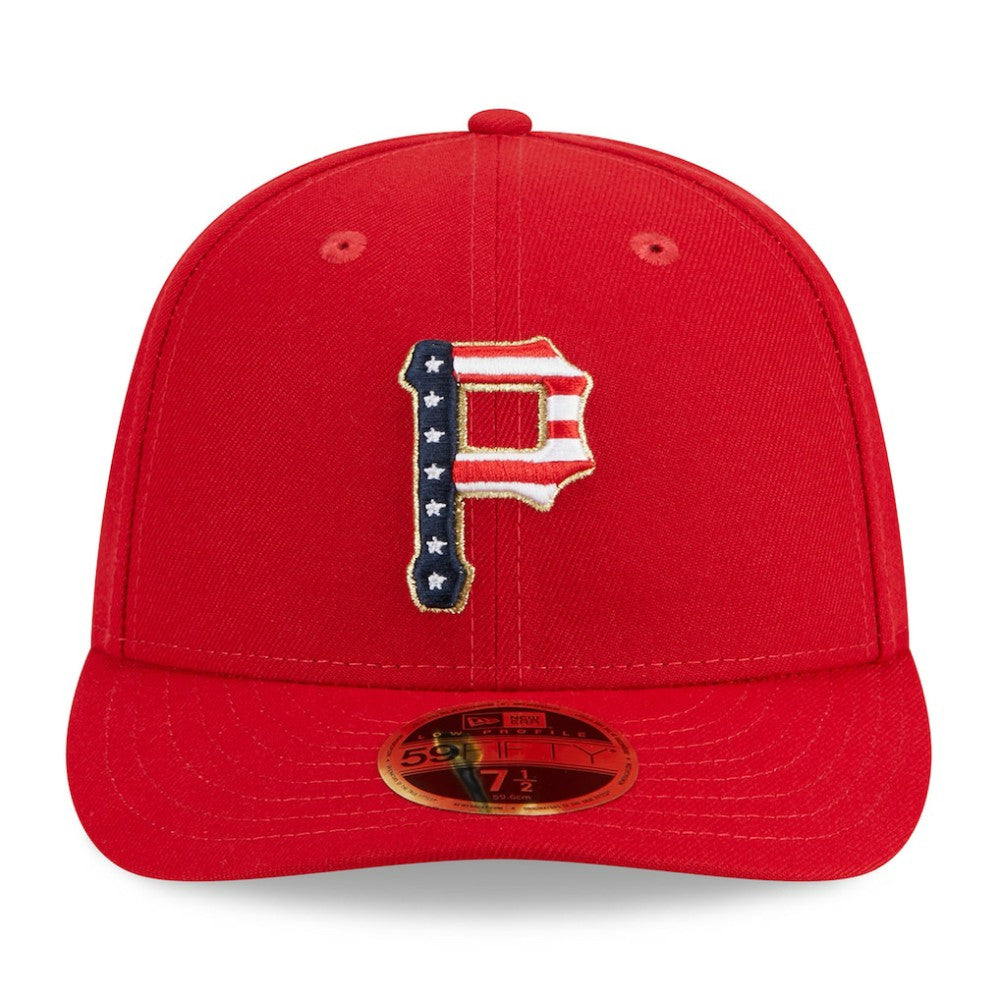 Pittsburgh Pirates 2023 Fourth of July Low Profile 59FIFTY Fitted Hat Red