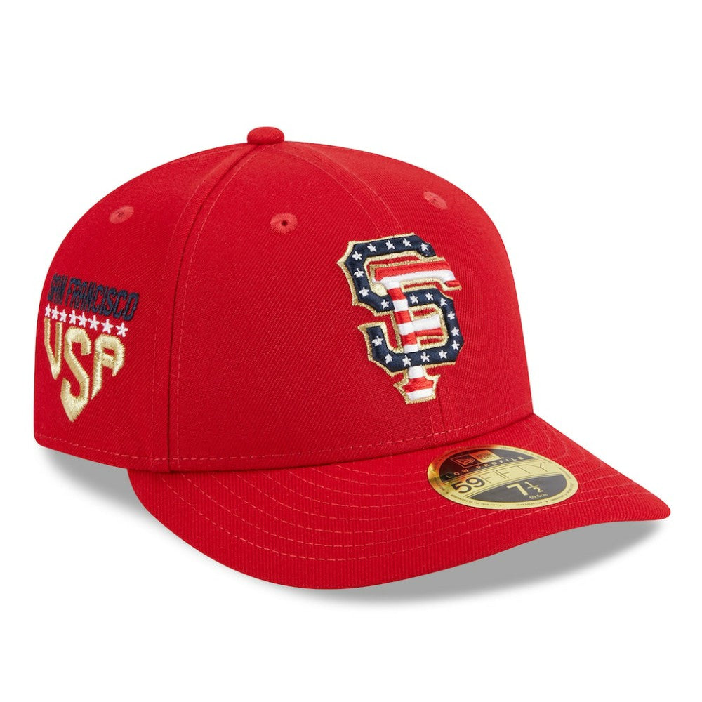 San Francisco Giants 2023 Fourth of July Low Profile 59FIFTY Fitted Hat Red