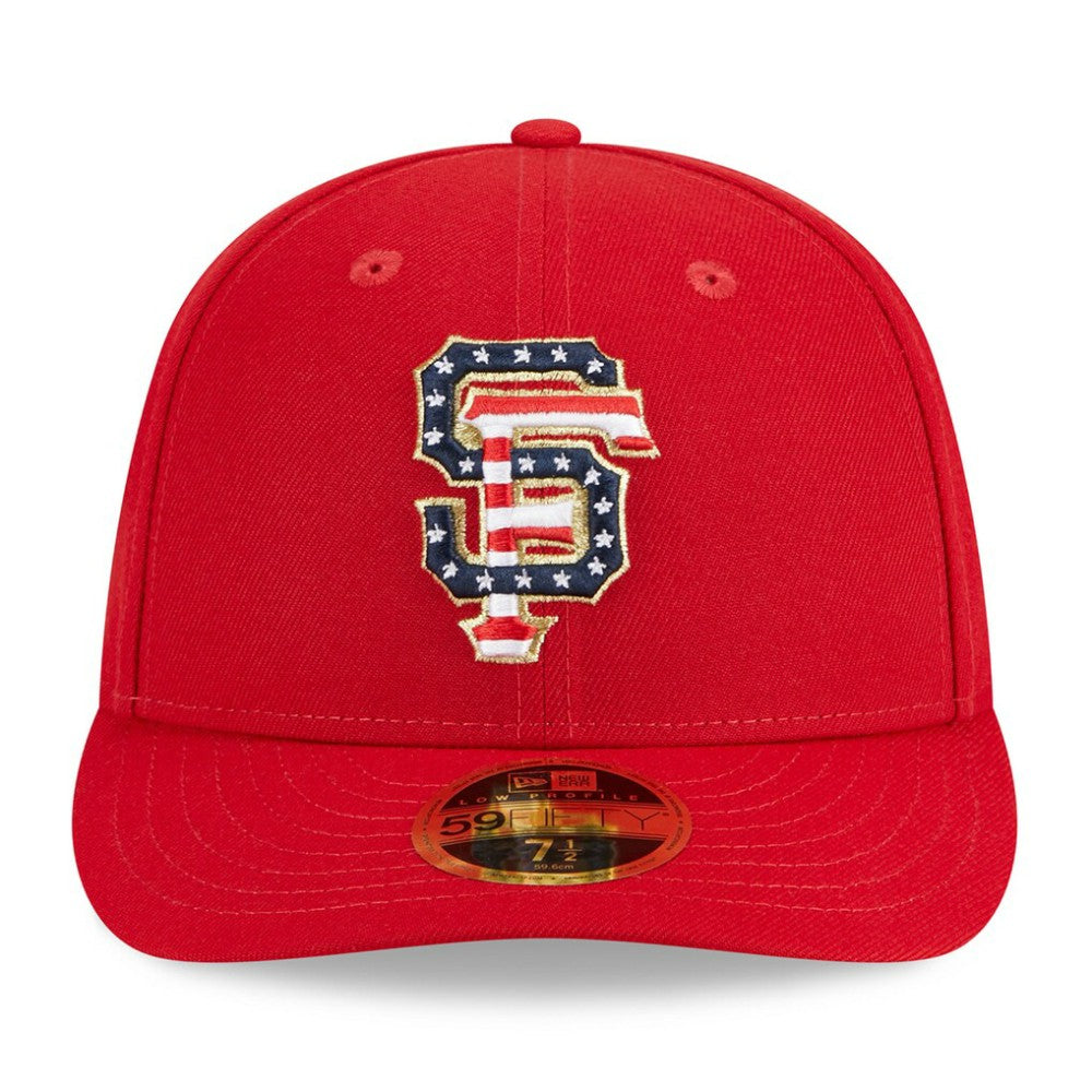 San Francisco Giants 2023 Fourth of July Low Profile 59FIFTY Fitted Hat Red