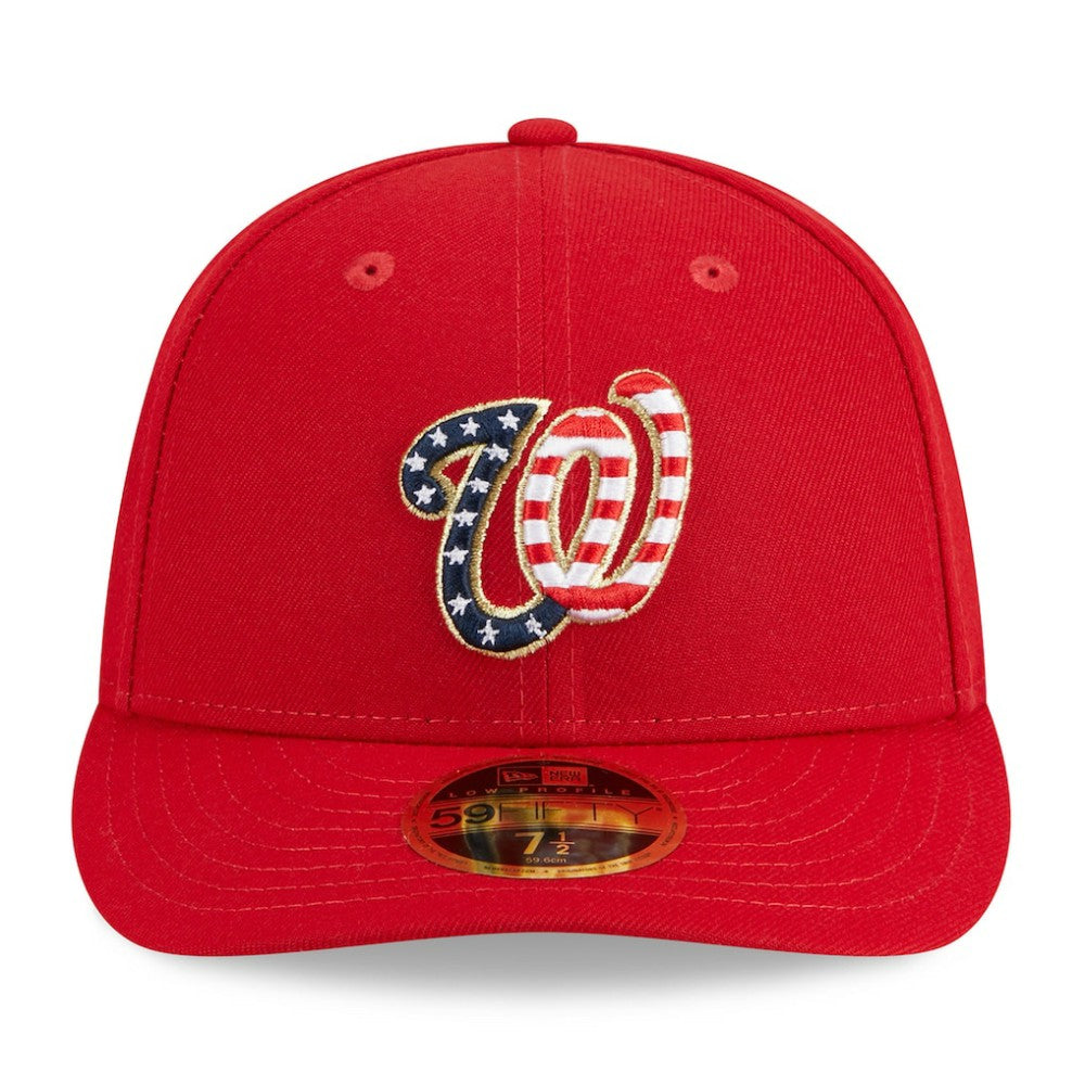 Washington Nationals 2023 Fourth of July Low Profile 59FIFTY Fitted Hat Red