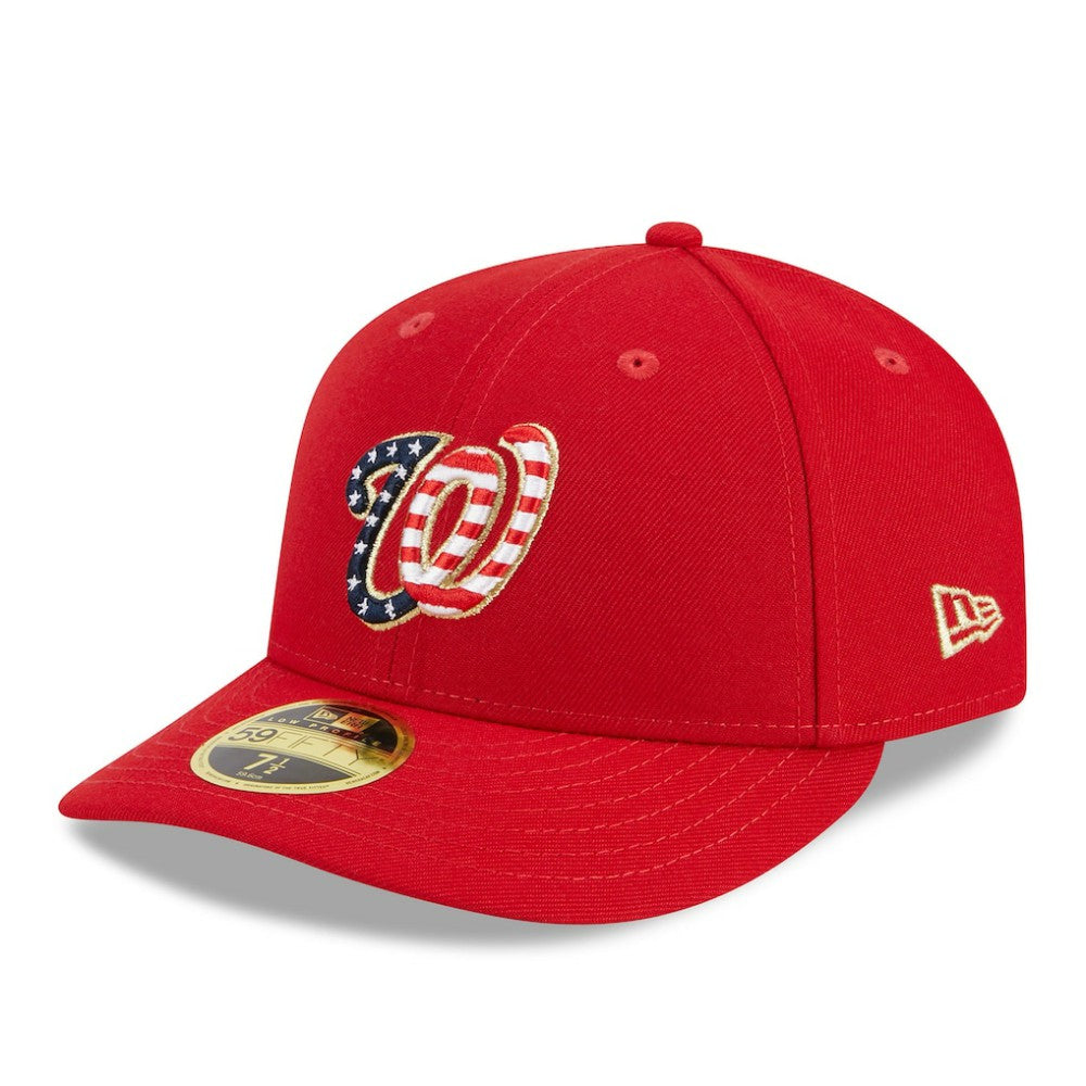 Washington Nationals 2023 Fourth of July Low Profile 59FIFTY Fitted Hat Red