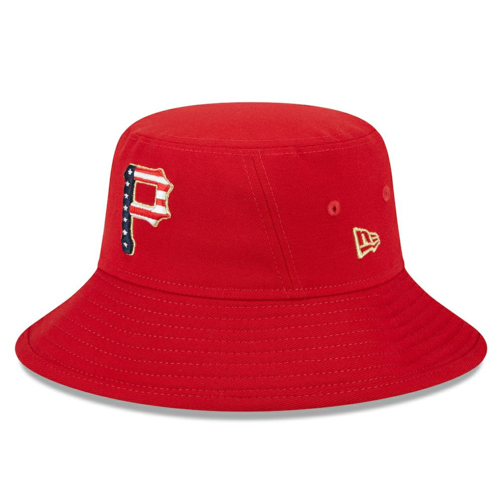 Pittsburgh Pirates 2023 Fourth of July Bucket Hat Red