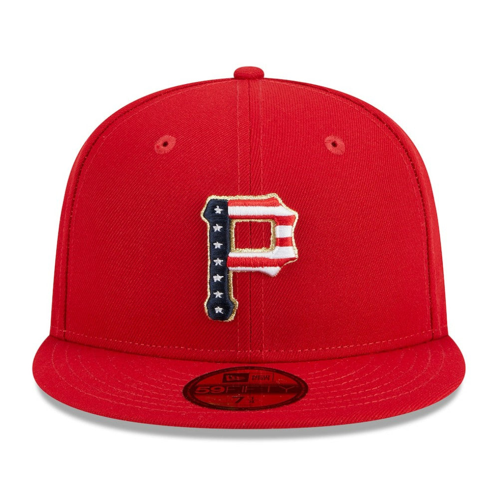 Pittsburgh Pirates 2023 Fourth of July 59FIFTY Fitted Hat Red