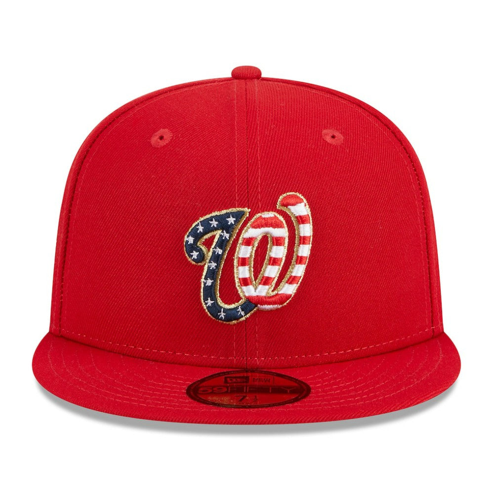 Washington Nationals 2023 Fourth of July 59FIFTY Fitted Hat Red