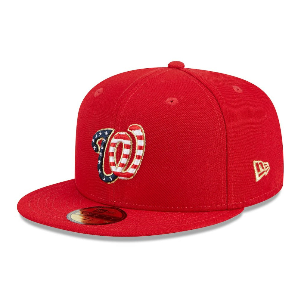 Washington Nationals 2023 Fourth of July 59FIFTY Fitted Hat Red