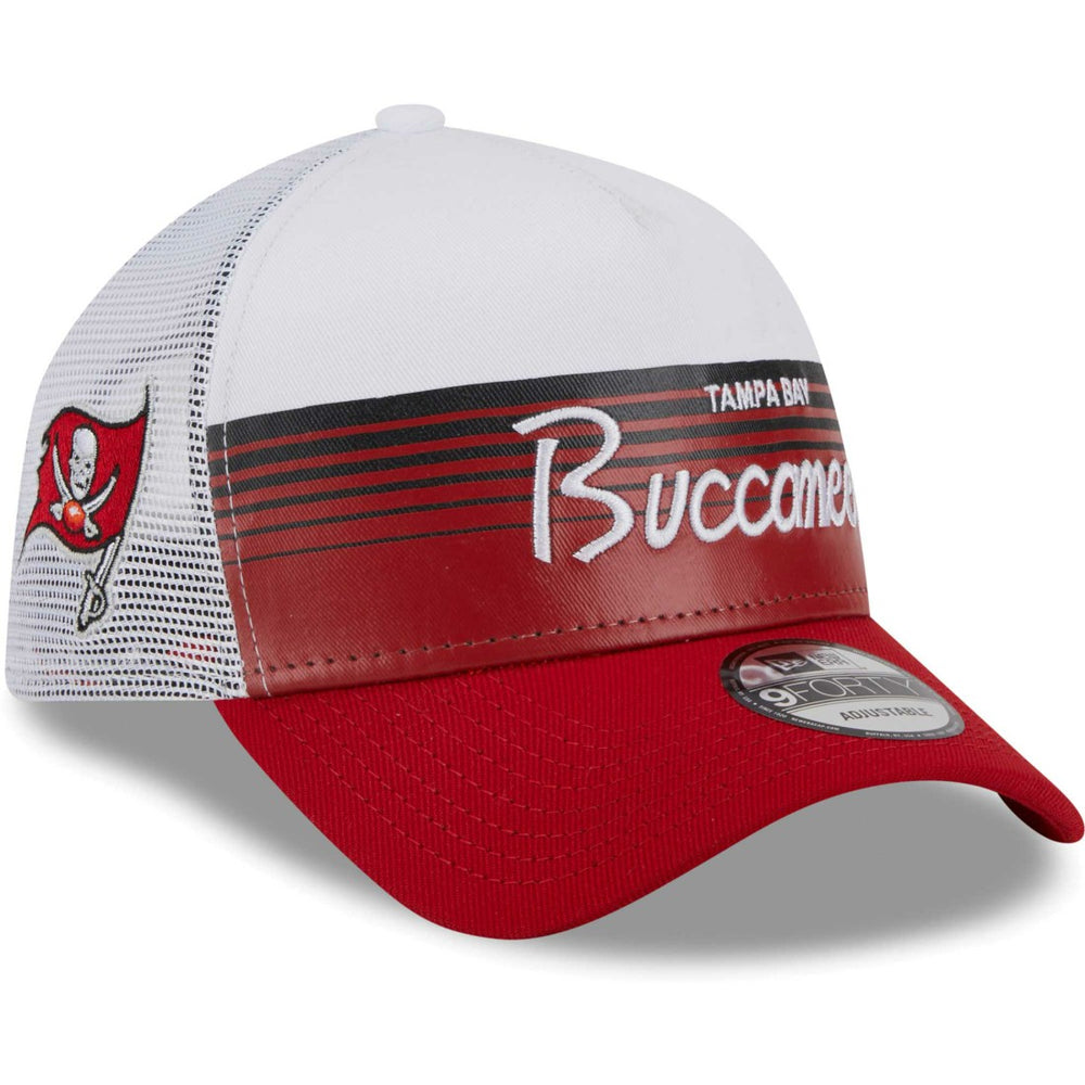 Tampa Bay Buccaneers New Era Horizon A-Frame 9FORTY Snapback Hat - Scarlet online